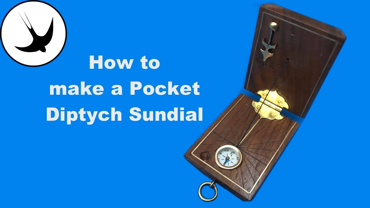 Pocket Sundial : how to make a 16th Century Pocket Diptych Sundial (larp pirate steampunk)