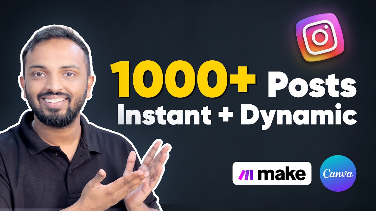 Автоматизируйте более 1000 динамических публикаций в Instagram с помощью Canva и Make (последняя ...
