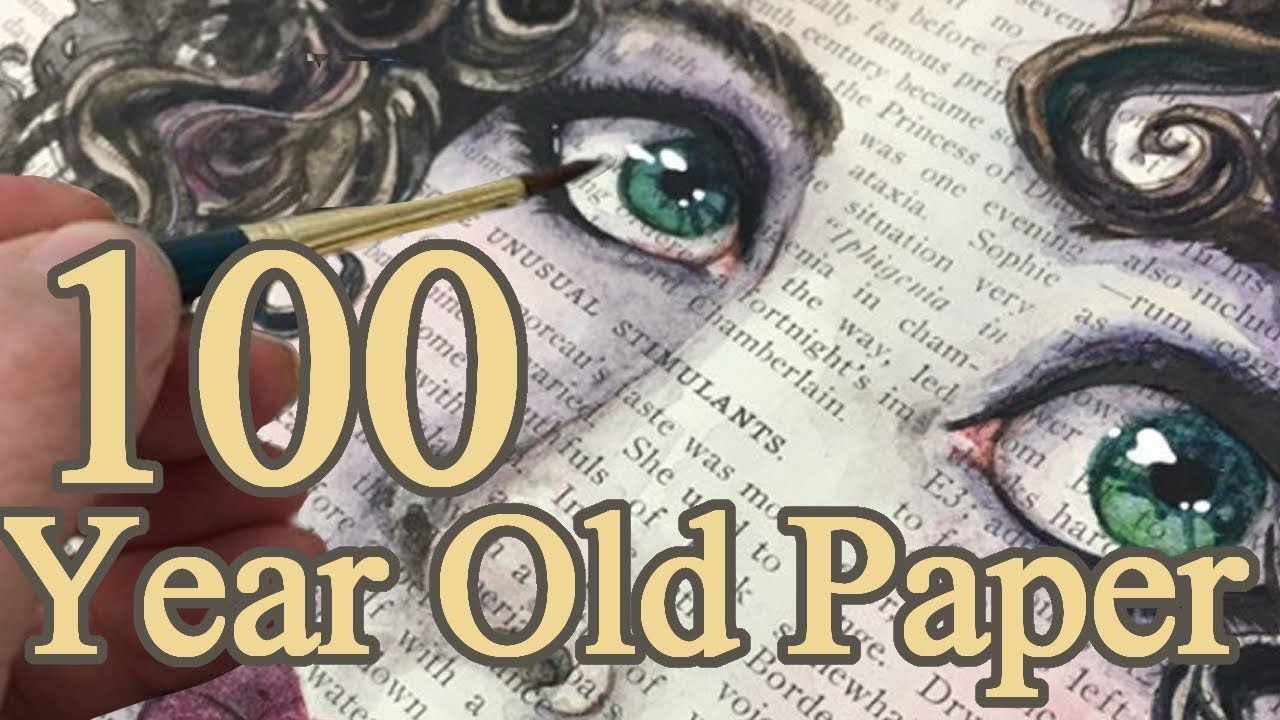 Watercoloring on 100 Year old PAPER #YTAC
