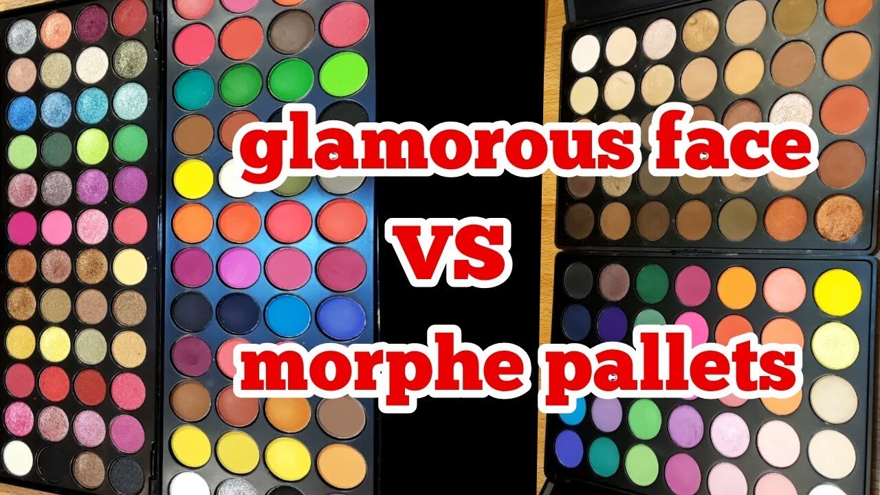 Glmorous face eye shadow pallet //dupe of morphe 35o n 35b pallet//review in urdu/hindi