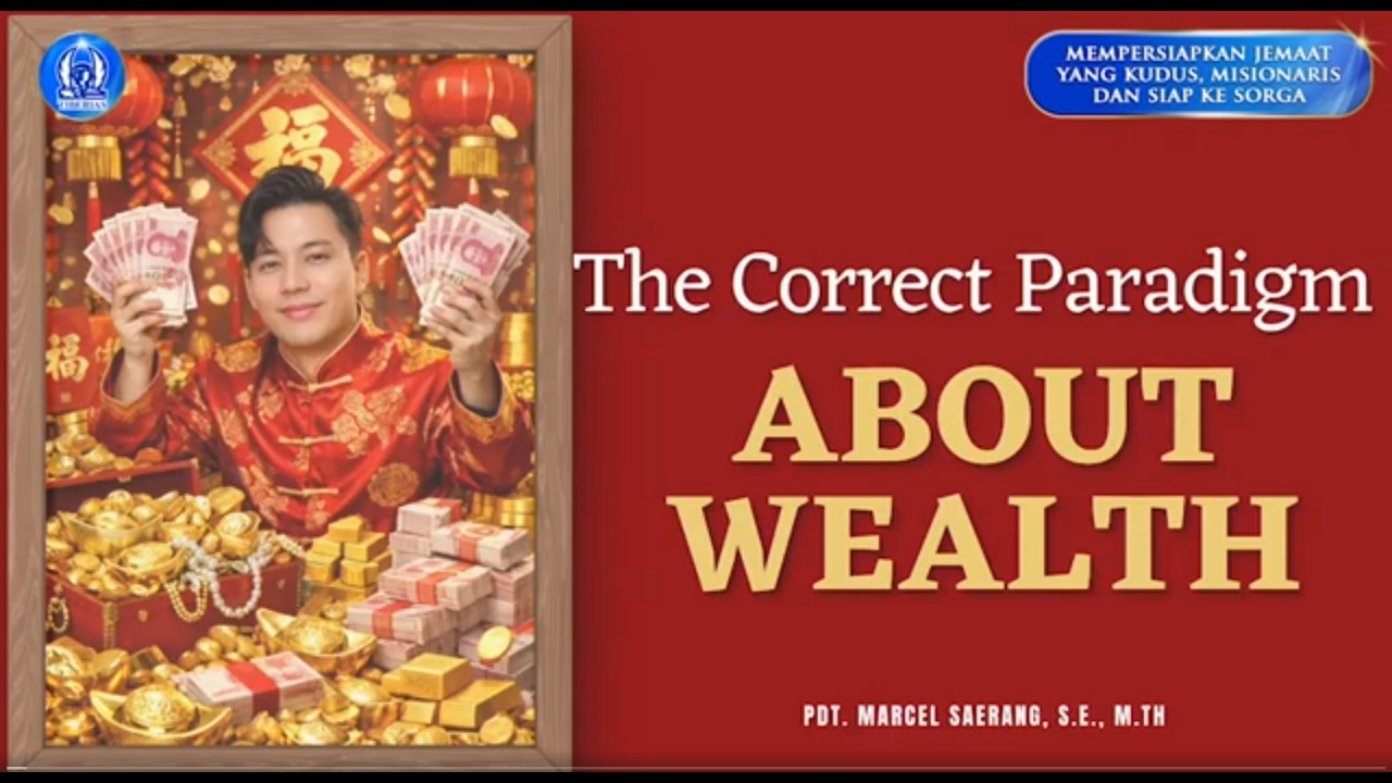 KKR Kaum Muda BOANERGES | The Correct Paradigm About Wealth | Pdt. Marcel Saerang, S.E., M.Th.