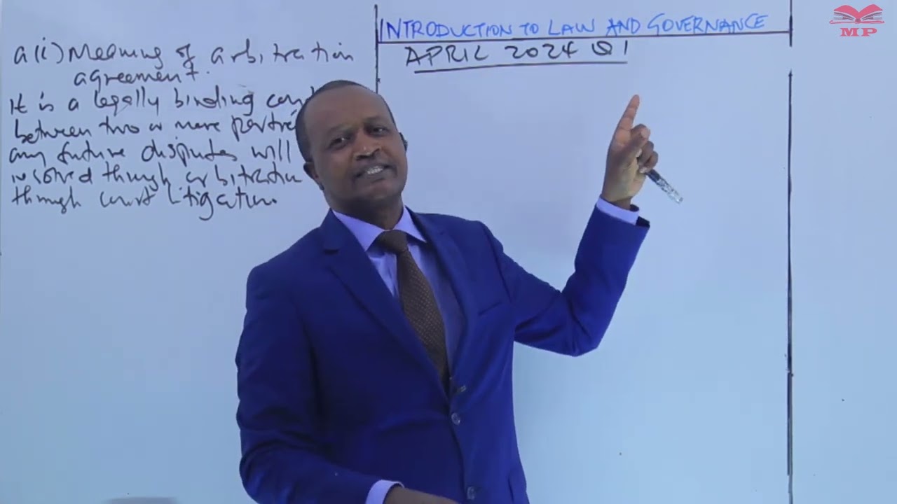 Introduction to Law and Governance April 2024 - Q1