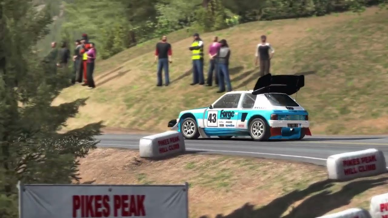 DiRT Rally_ Pikes Peak sector 2 asphalt G29 cockpitcam + replay