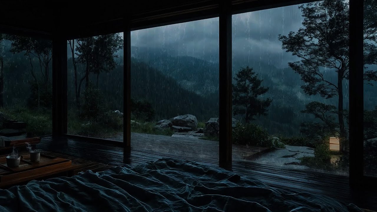 Som Suave da Chuva Para um Sono Profundo •Quarto Silencioso no Topo da Colina •Recarregar as Energia