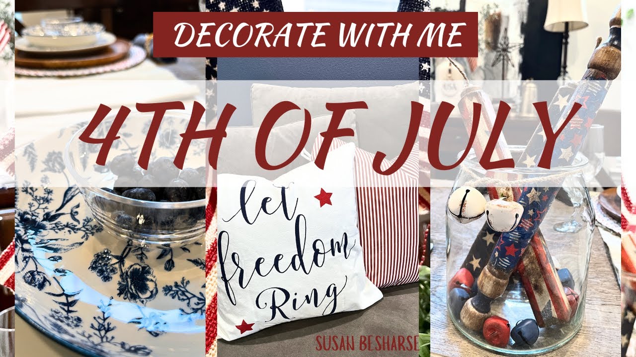 DECORATE WITH ME / JULY 4TH / SIMPLE 4TH OF JULY TABLE DECOR