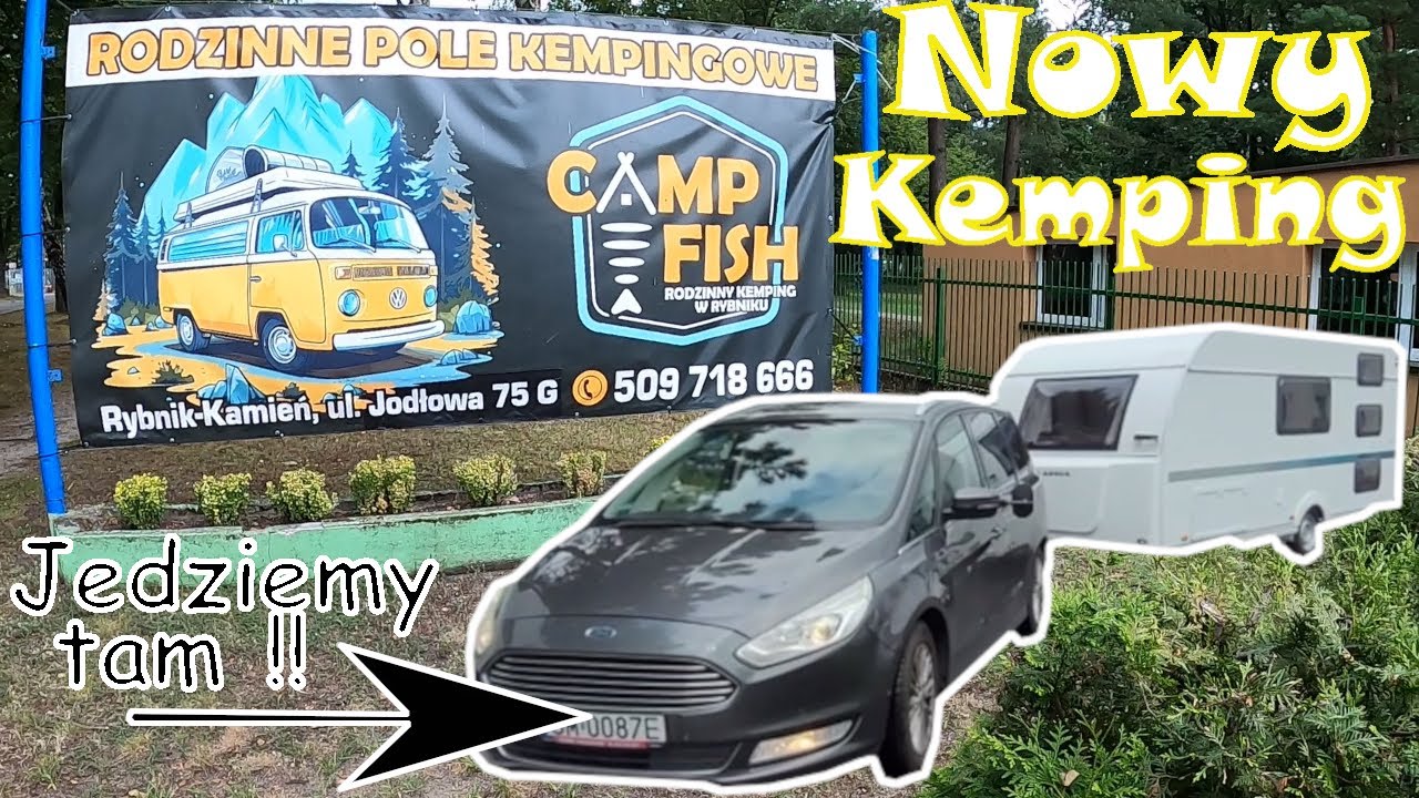 Camp Fish Rybnik - Nowy kemping w okolicy !! Jedziemy tam z przyczepą kempingową !!