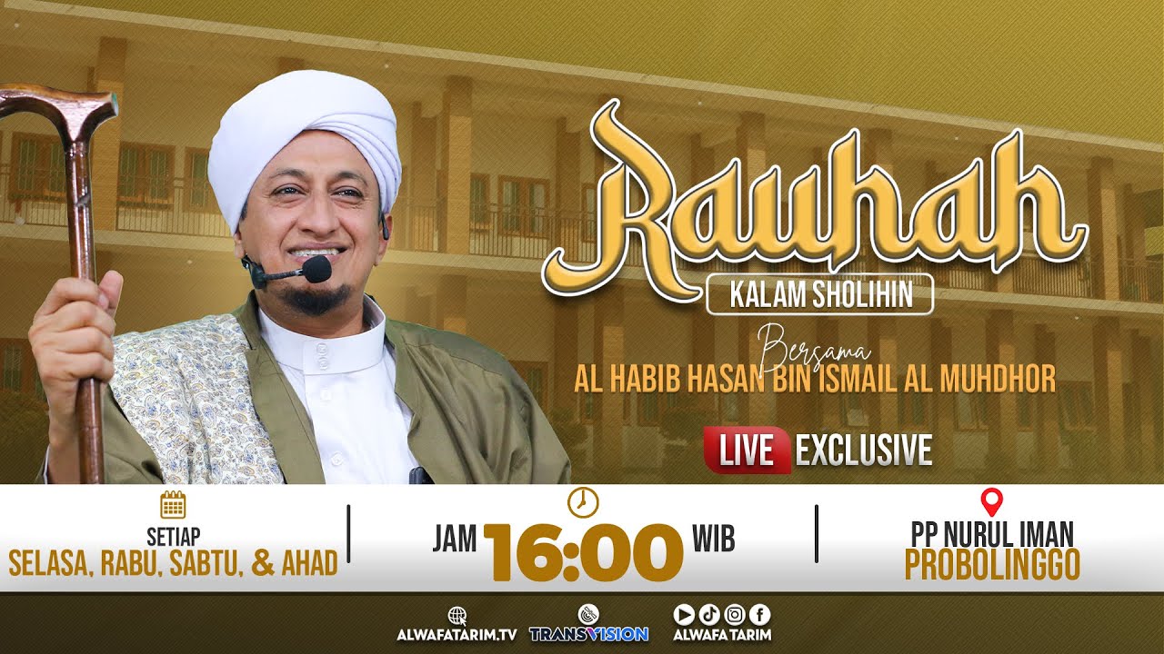 🔴LIVE | RAUHAH, HIKAM IBN ATHO'ILLAH ASSAKANDARI KE 161, BERSAMA HABIB HASAN BIN ISMAIL AL MUHDHOR