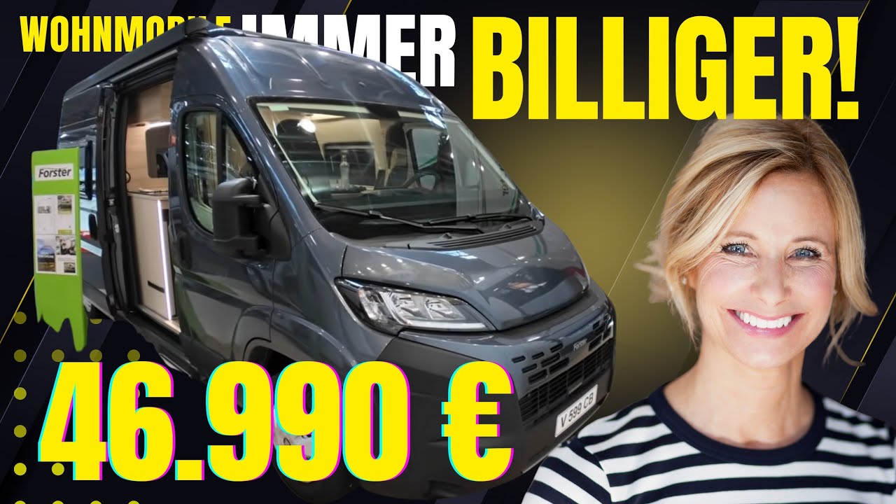 46.990 &euro; fabrikneue ungerkaufte WOHNMOBILE IMMER BILLIGER 2026 Kastenwagen Forster LivinUP FV 599 CB