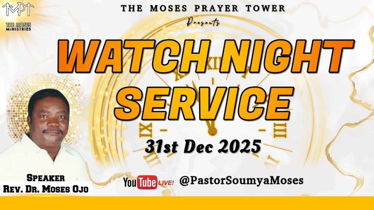 Watch Night Service | 31st Dec 2025 | The Moses Prayer Tower | Pastor Soumya Moses
