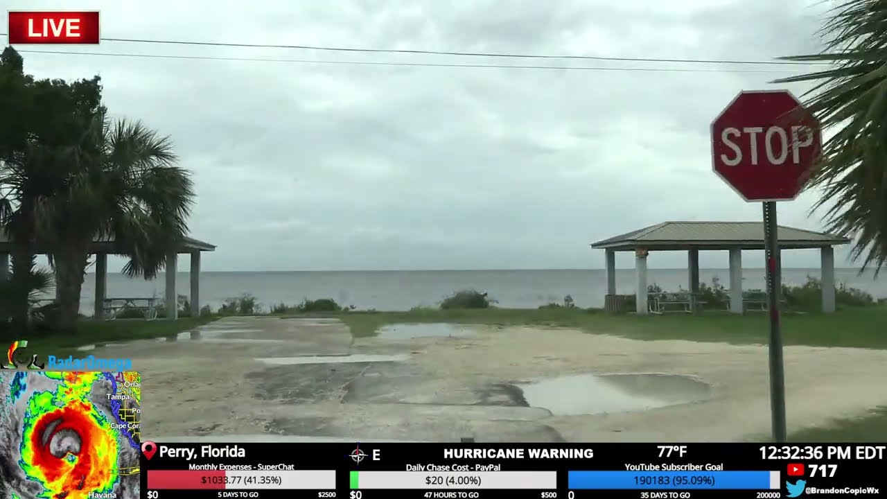 MAJOR HURRICANE HELENE LANDFALL - LIVE Stream Archive