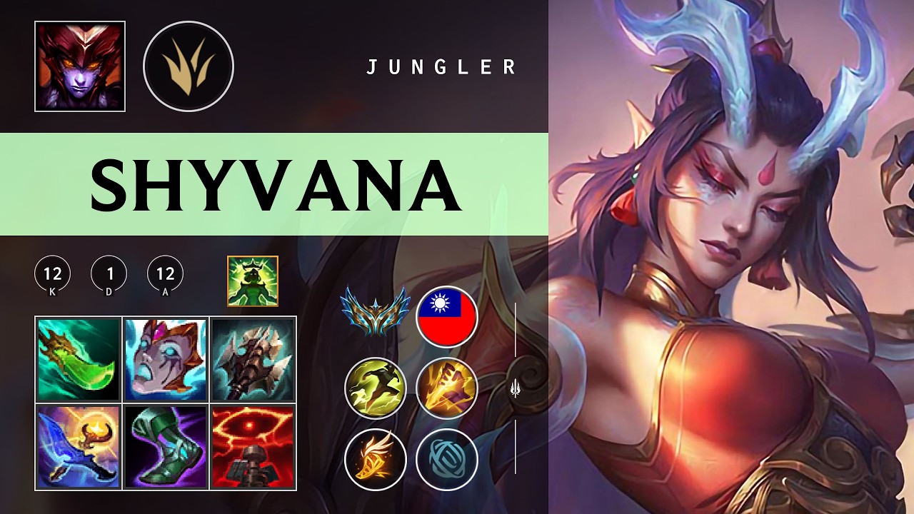 Shyvana Jungle vs Elise - TW Challenger Patch 26.03