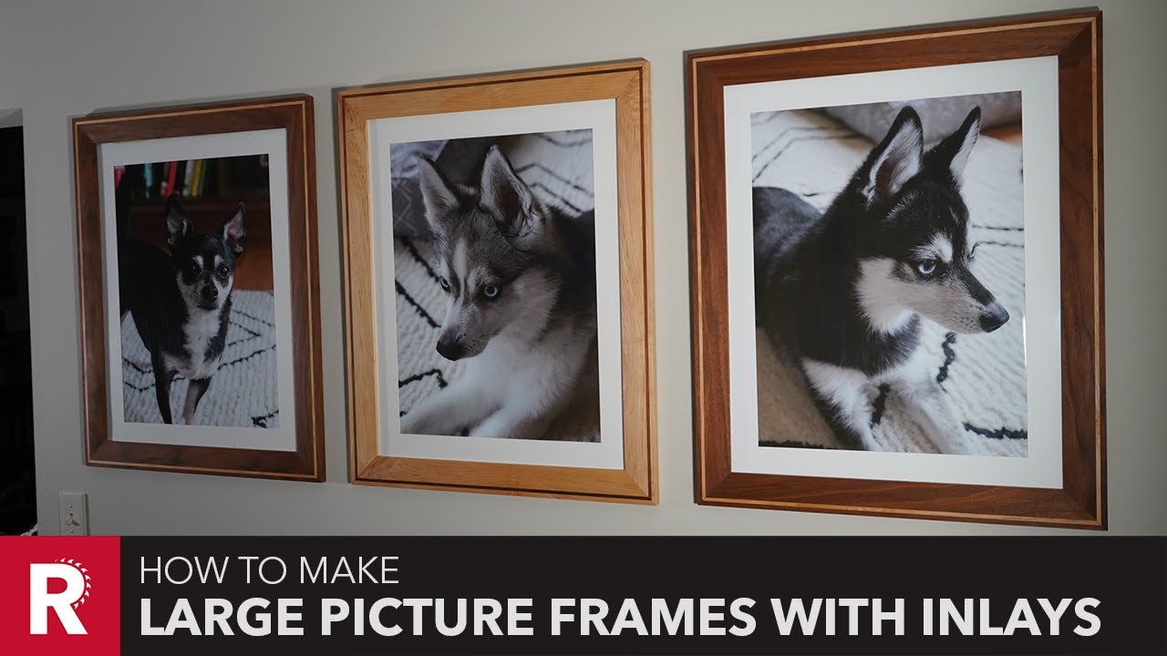 Large Picture Frames with Inlays