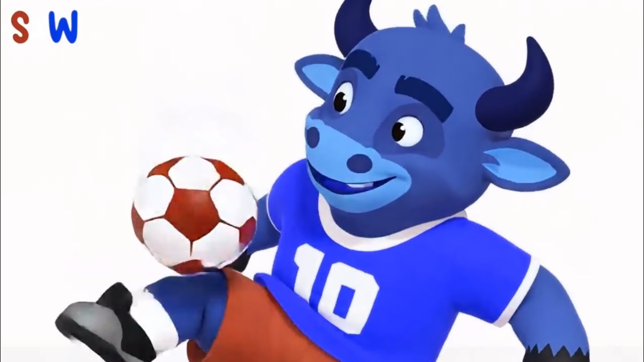 A bull and it's soccer ball | Hickory Dickory Dock 