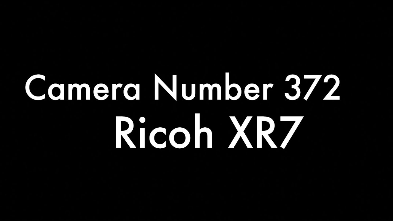 Camera Number 372 Ricoh XR7