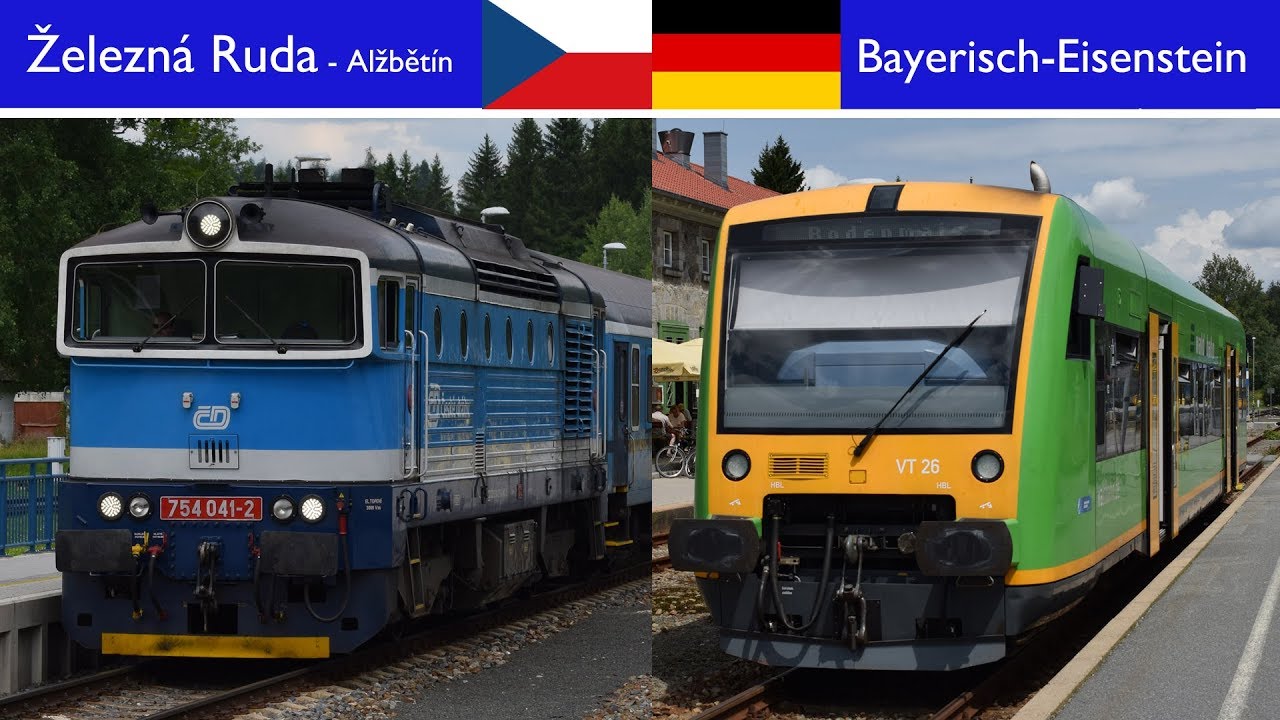 Trains Železná Ruda-Alžbětín / Bayerisch Eisenstein (CZ/D) - 20.7.2017