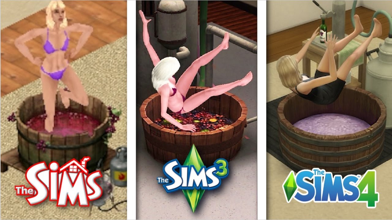Sims 1 vs Sims 3 vs Sims 4 - Nectar Making