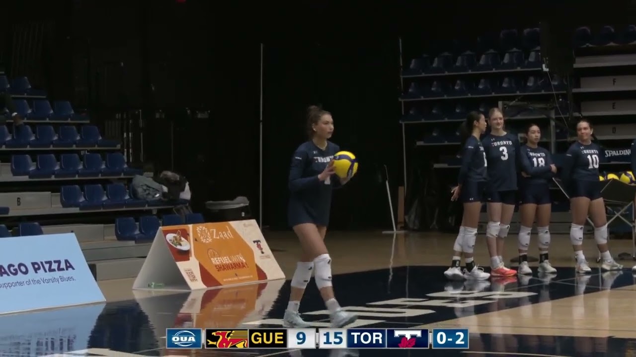 HIGHLIGHTS: Toronto 3, Guelph 0 (Women's Volleyball)