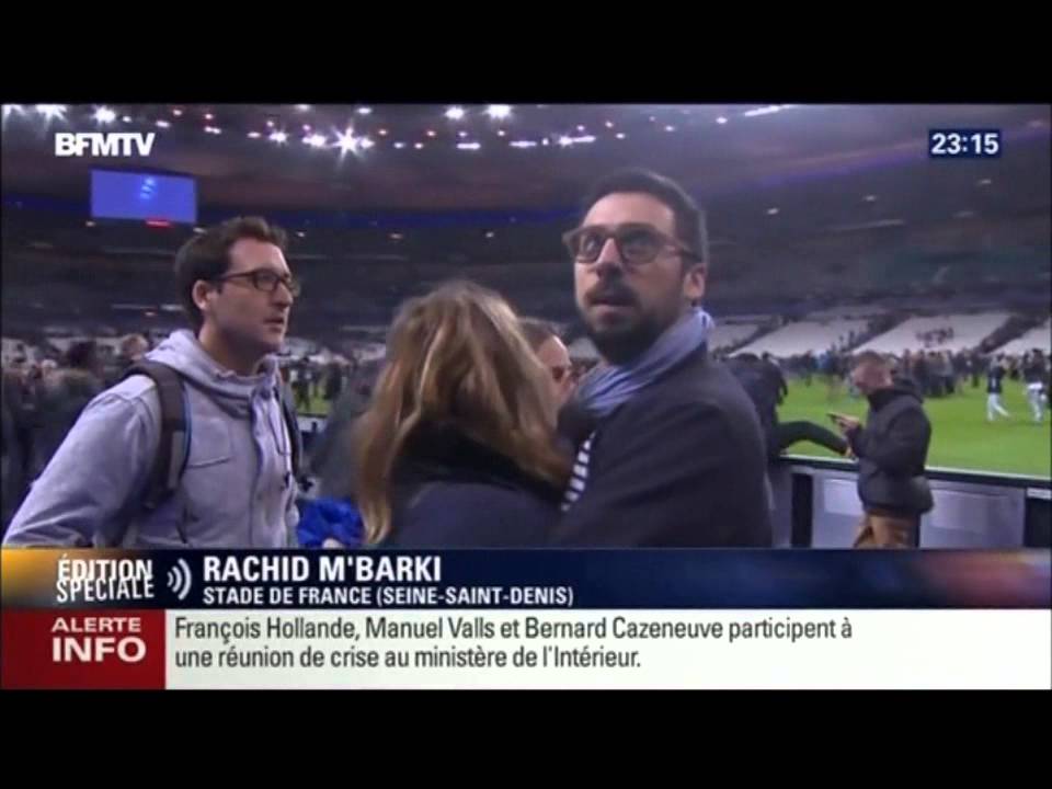 Explosions heard inside stadium in Paris