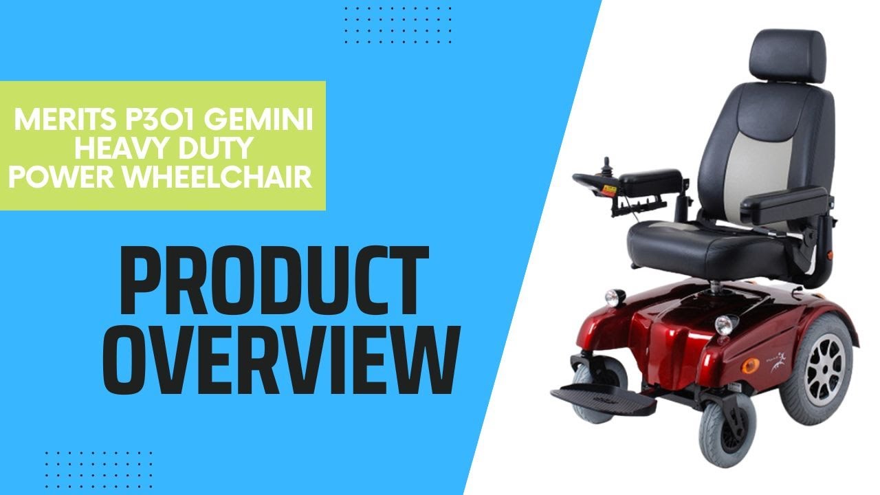 Merits Health Gemini Heavy Duty Electric Wheelchair [2024]