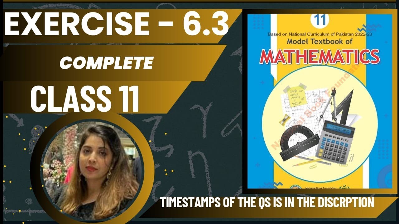 Exercise 6.3 class11|ex 6.3class 11| #Ex6.3class11 #nbfmathsclass11 #ex6.3class11 #class11ex6.3