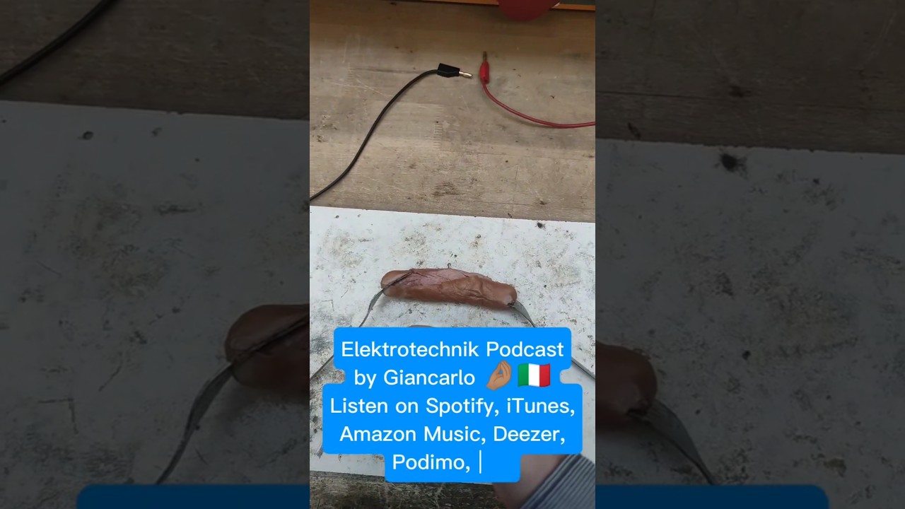 ⚠️ Die t&ouml;dliche Gefahr von elektrischem Strom! ⚠️Bockwurst-Experiment #elektrotechnikpodcast #shorts