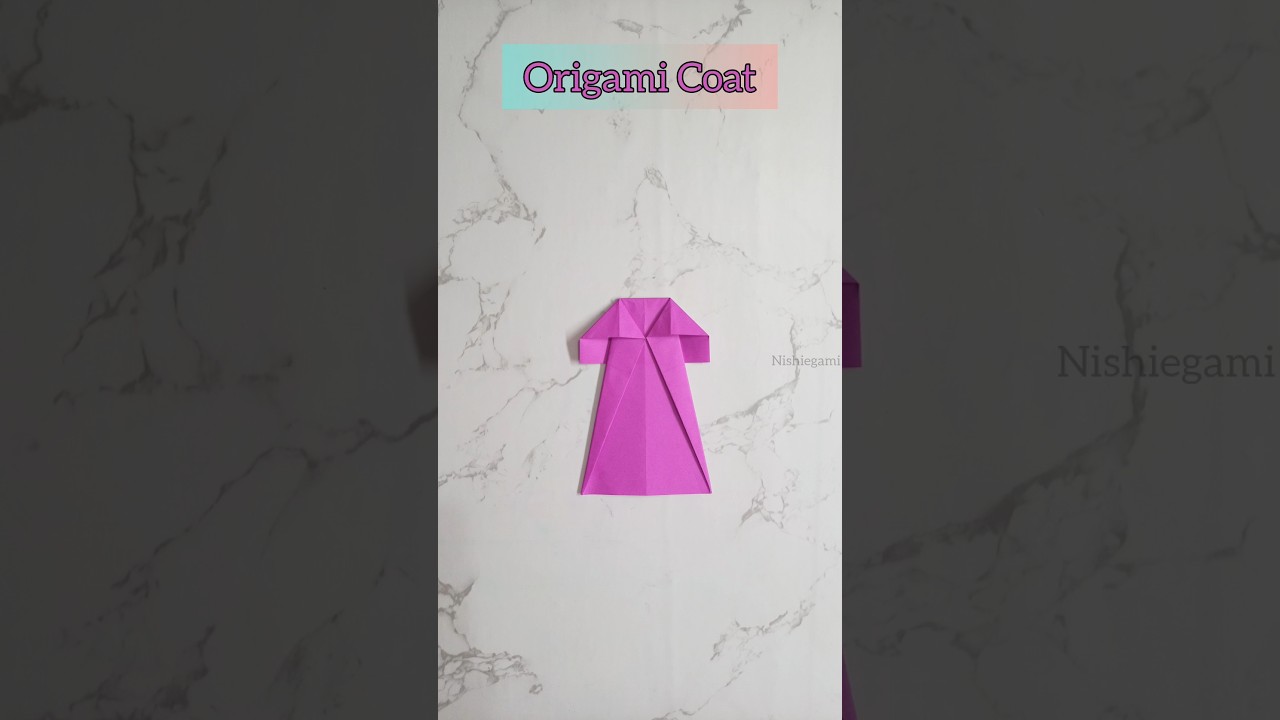 Origami Coat Tutorial | Easy Paper Coat | Stop Motion Origami