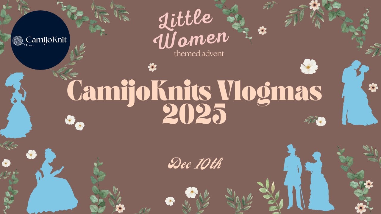 10 декабря: CamijoKnits Vlogmas. Настало время рождественского вечера вязания в студии.