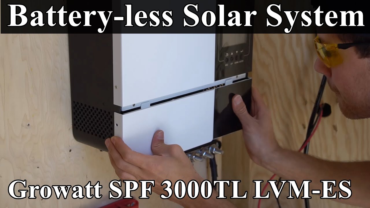 Солнечная электростанция без аккумуляторов: Growatt SPF 3000TL LVM-ES