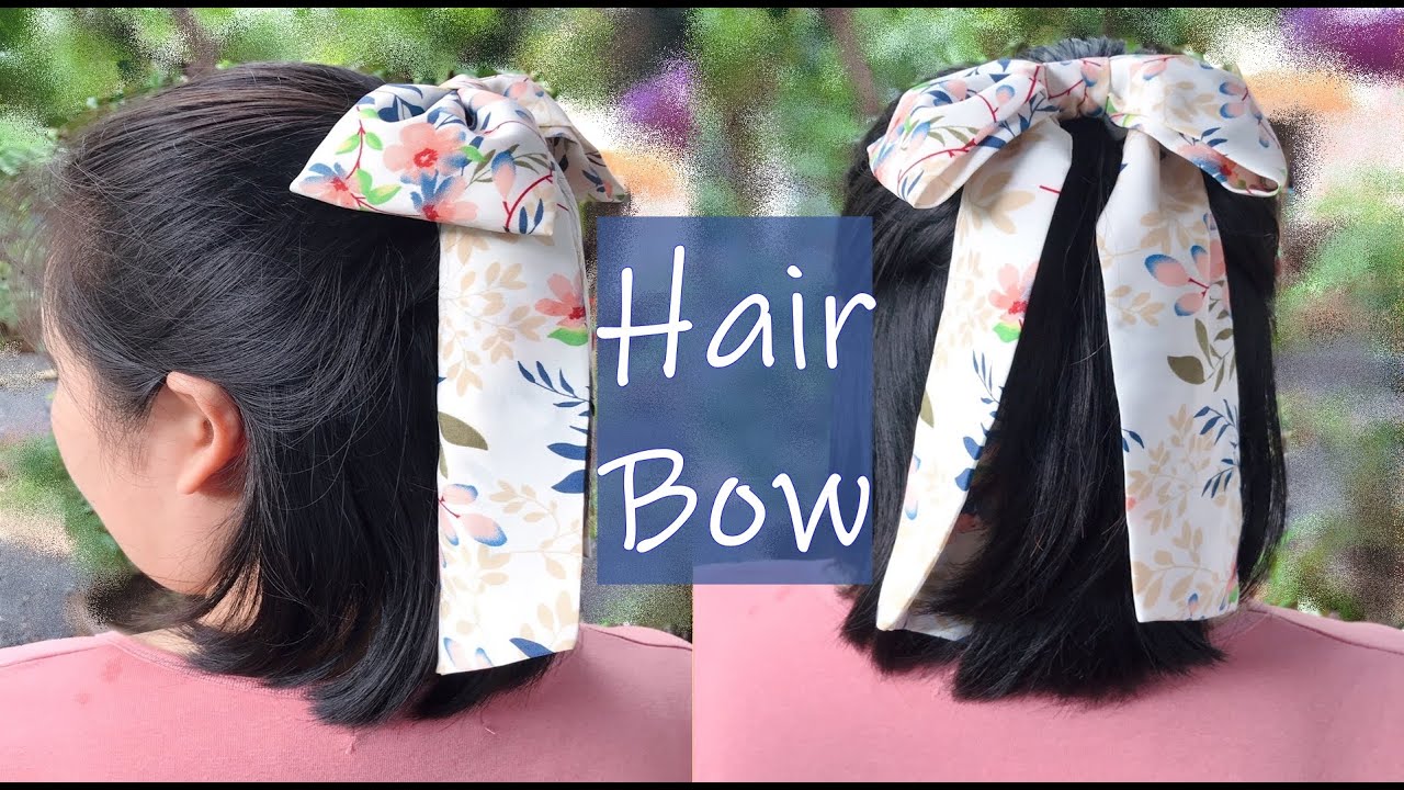 DIY Fabric Hair Bow | วิธีทำโบว์ผูกผมจากเศษผ้า