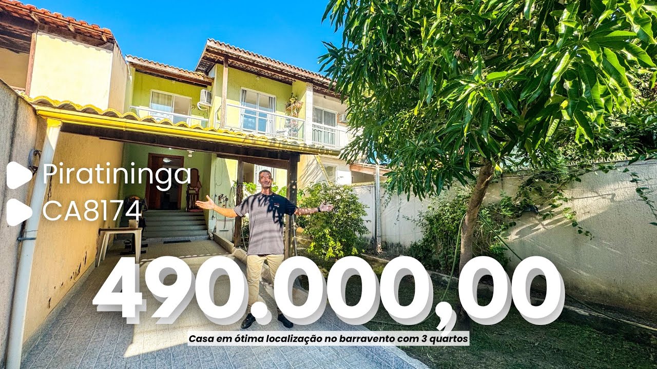 CHARMOSA CASA EM ÓTIMA LOCALIZAÇÃO NO BARRAVENTO - PIRATININGA I LUIS IMÓVEUS (CA8174)