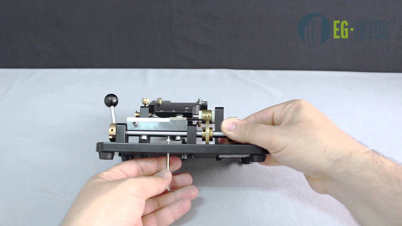 How to adjust the KGE profling machine for make English Horn reeds