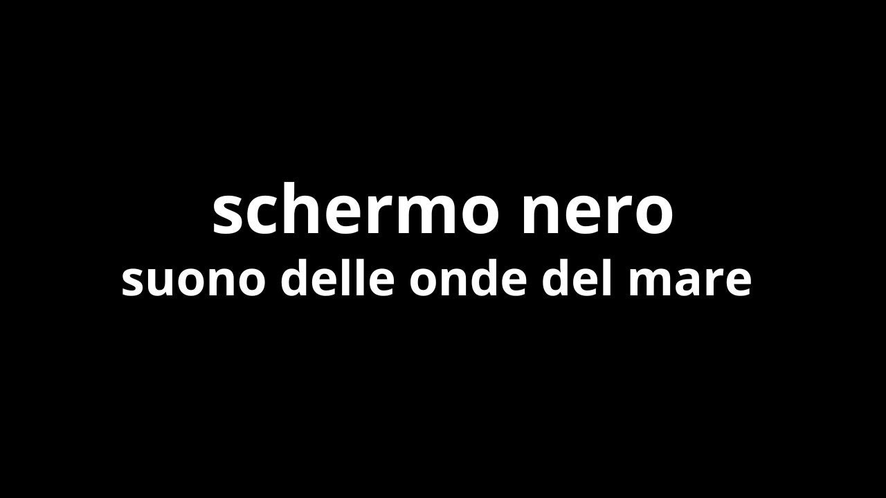 Suono delle onde del mare con schermo nero