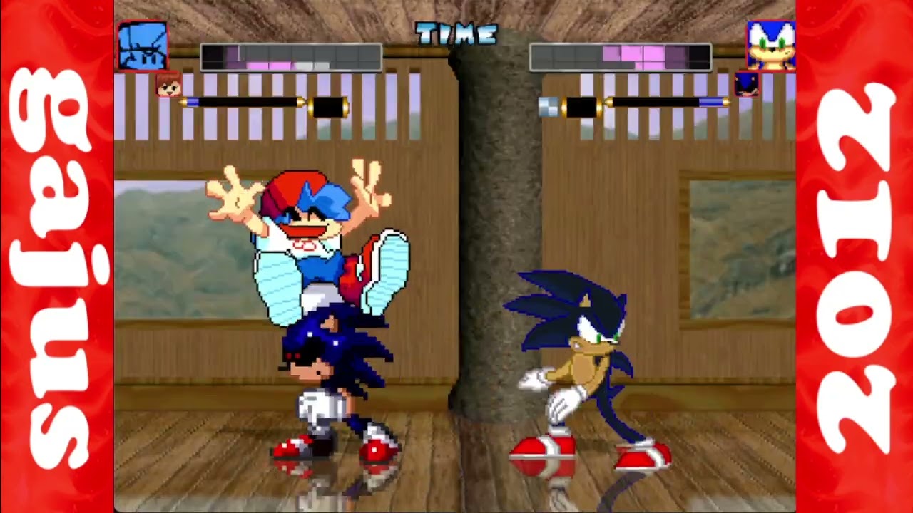 mugen; mvc1 boyfriend & girlfriend vs mvc1 exetior & sonic