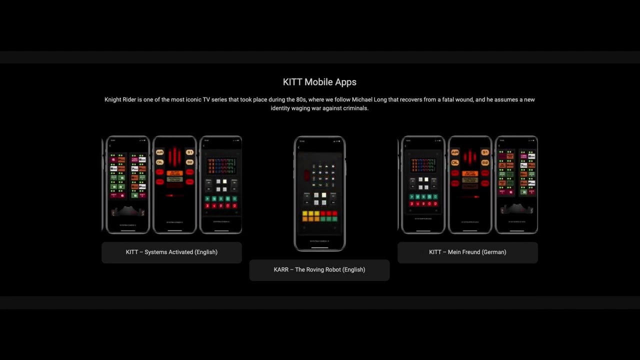 Knight Rider KITT MOBILE APPS REVIEW #car #goviral #knightrider #viral