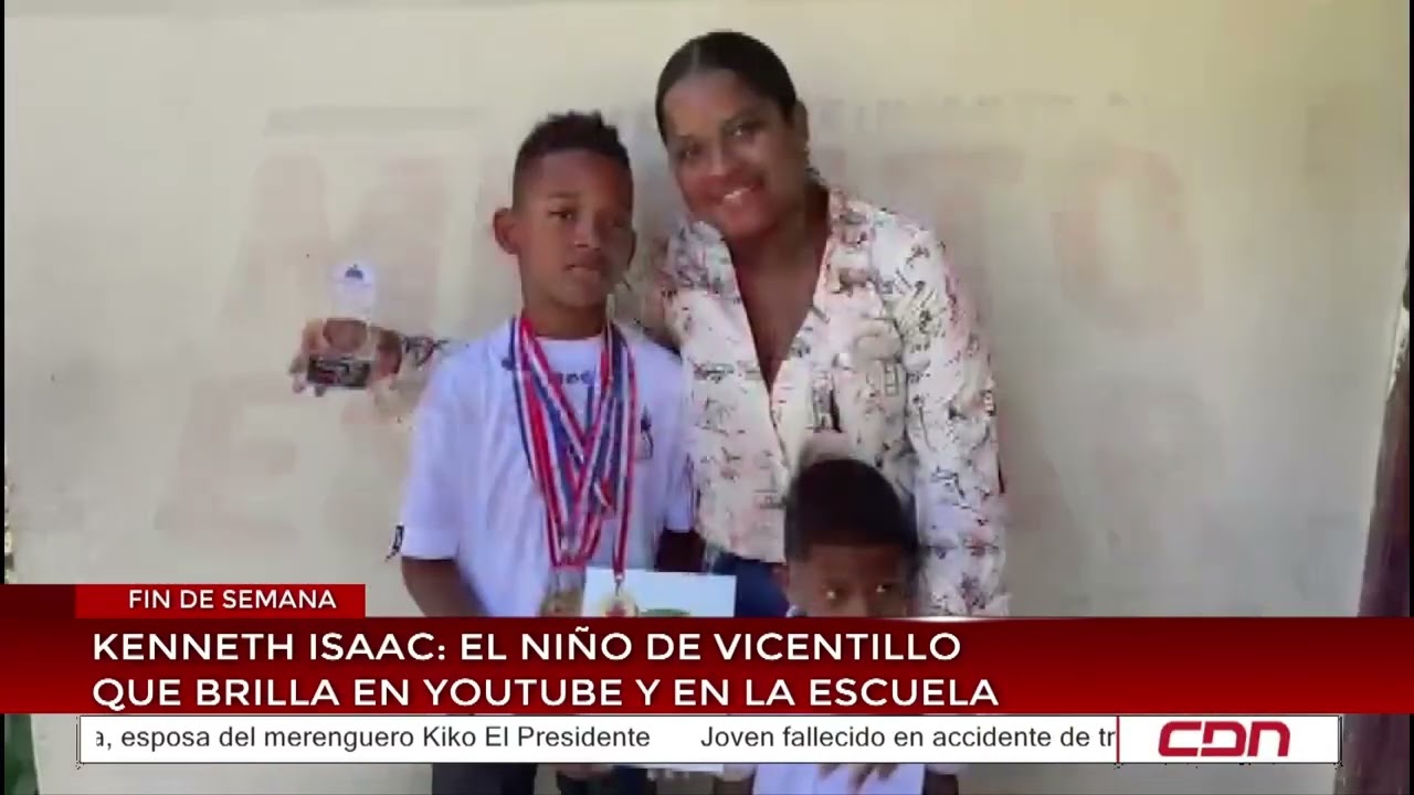 Kenneth Isaac: el ni&ntilde;o de Vicentillo que brilla en YouTube y en la escuela