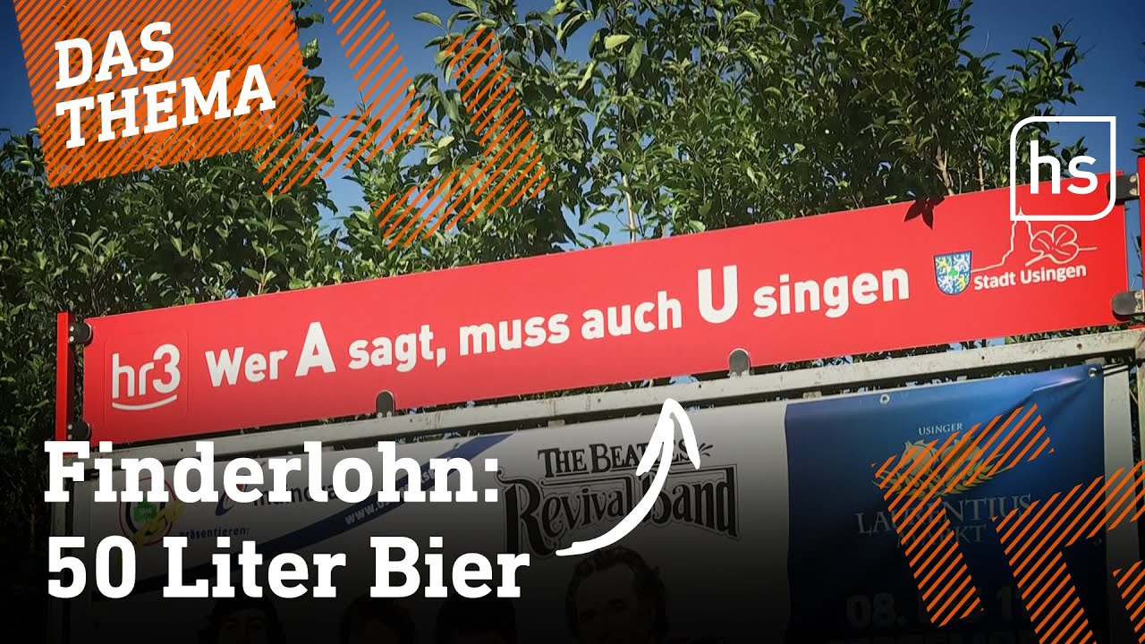 Usingen sucht geklautes Schild I hessenschau DAS THEMA