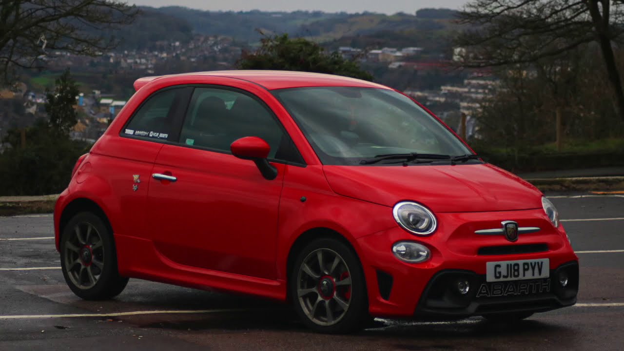 ABARTH 595 ROSSO RED HD CINEMATIC