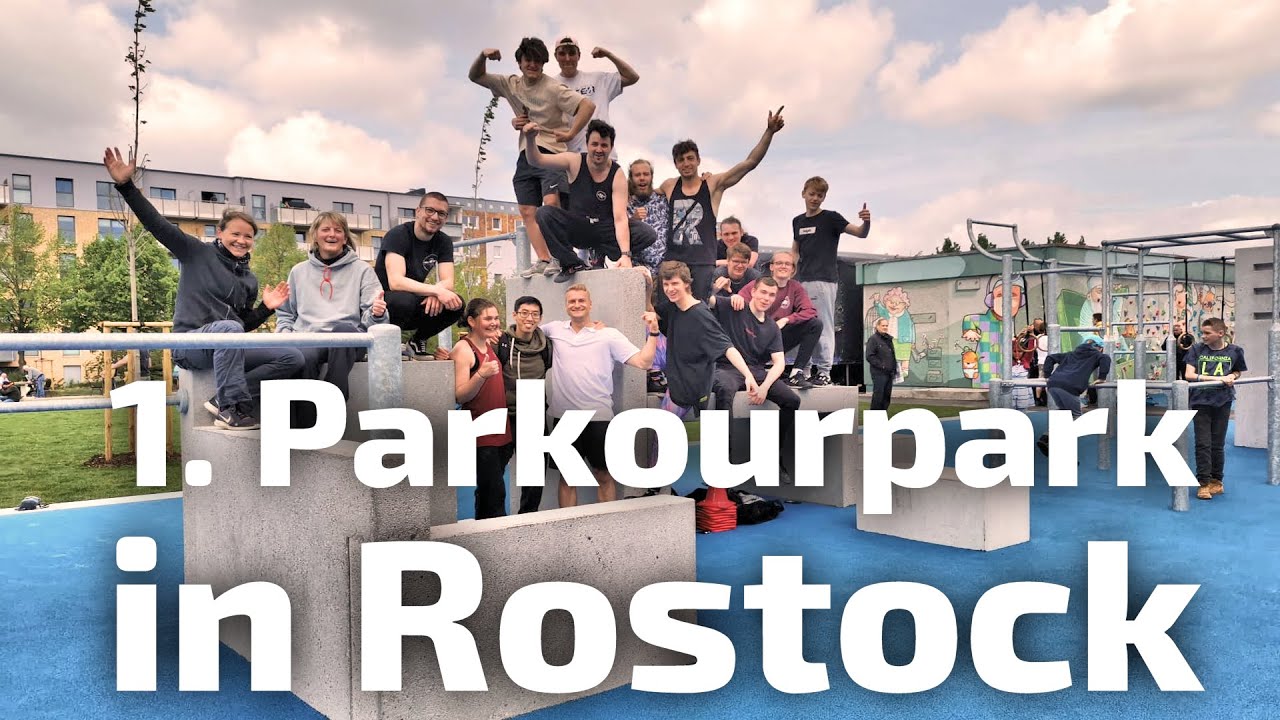 Eröffnung des 1. Parkour Parks in Rostock Toitenwinkel