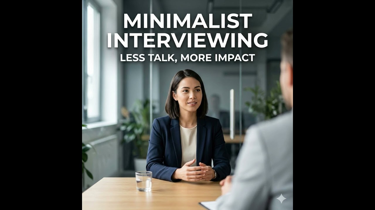 Minimalist Interviewing - Less Talk, More Impact