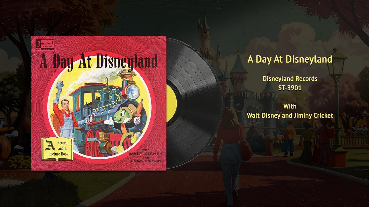A Day at Disneyland with Walt Disney & Jiminy Cricket (ST-3901) | Vintage Disney Vinyl Restored