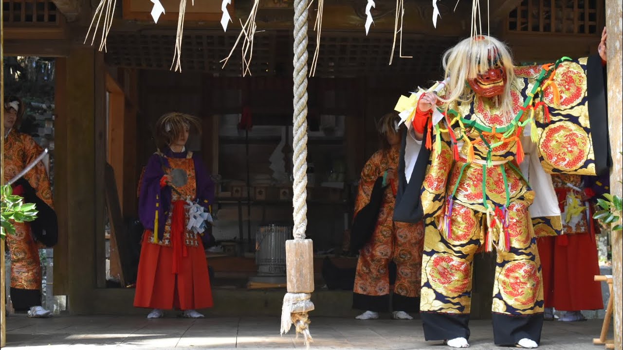 柴山八幡社春祭り　柴山俚楽　「地割」