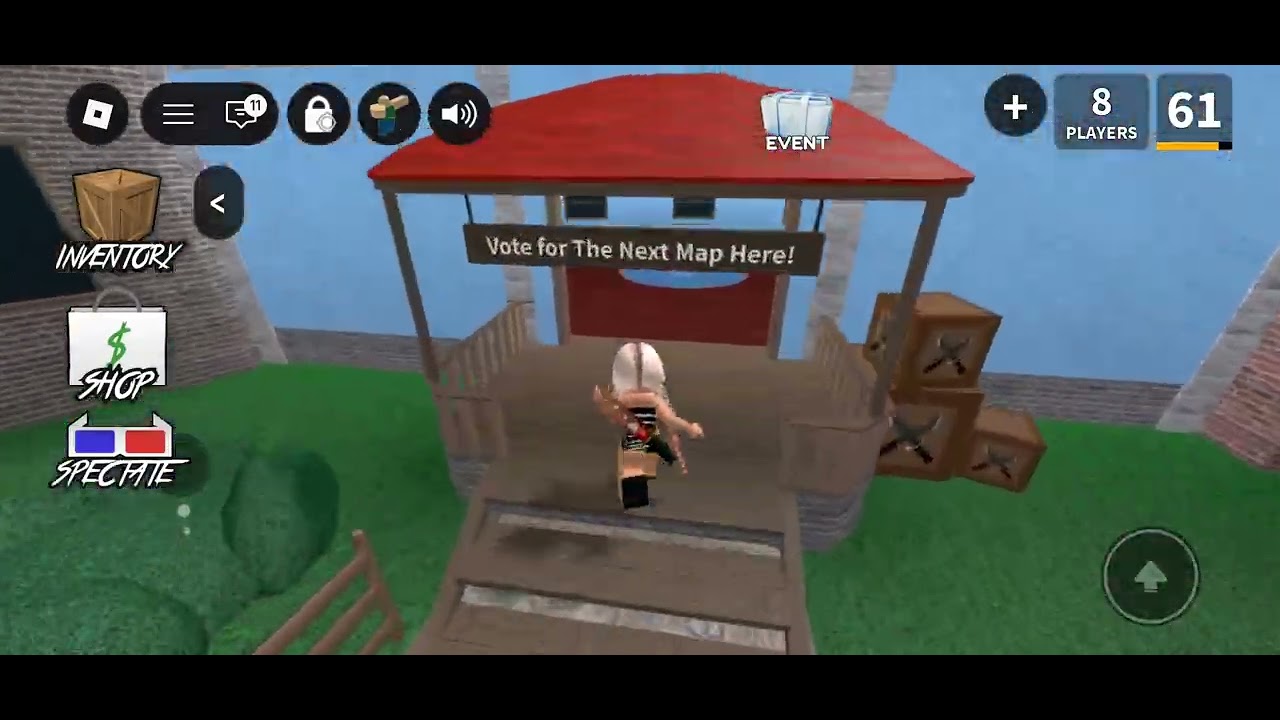 Playing mm2 with ppl i dont even know random server