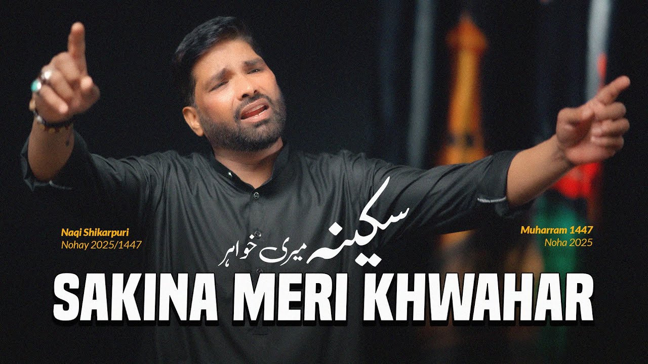 Noha 2025 | Aye Sakina Meri Khwahar | Ali Naqi Shikarpuri Noha 2025 | Noha Shahadat Bibi Sakina 2025
