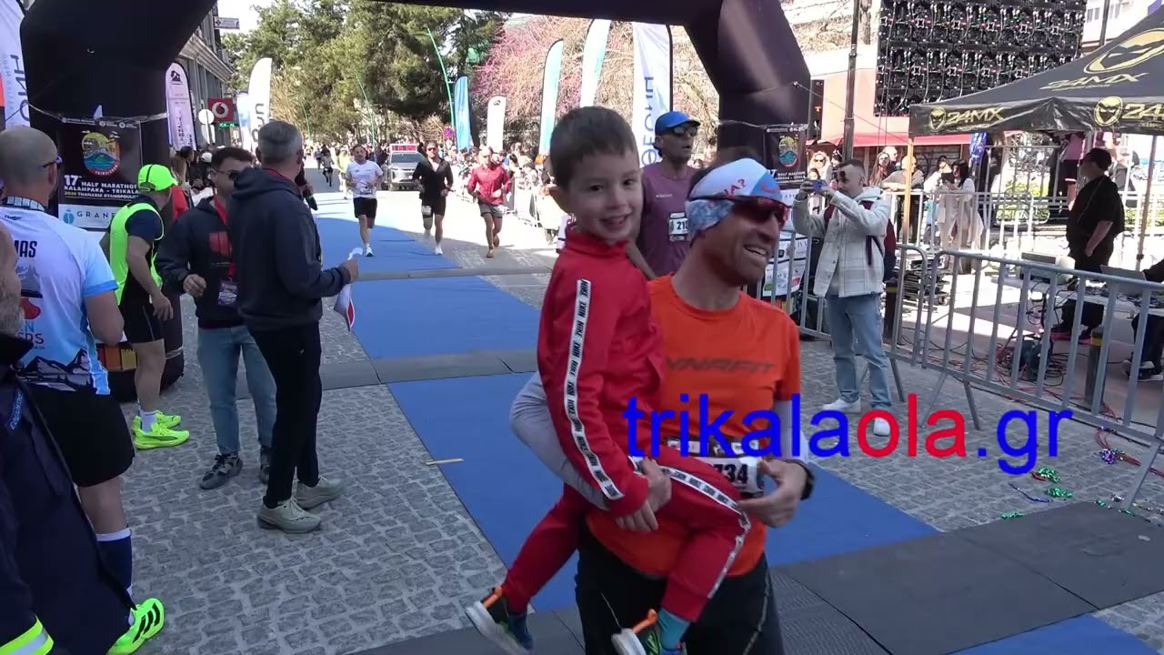 Ημιμαραθώνιος Καλαμπάκα – Τρίκαλα «Θανάσης Σταμόπουλος» τερματισμοί δρομέων μέρος 2ο Κυρ. 15-3-2026
