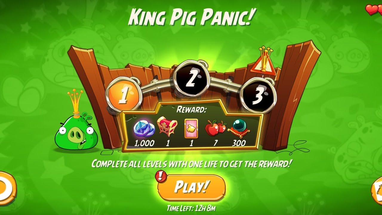 King Pig Panic All 3 Level Complete. Angry Birds 2 Dally Change 
