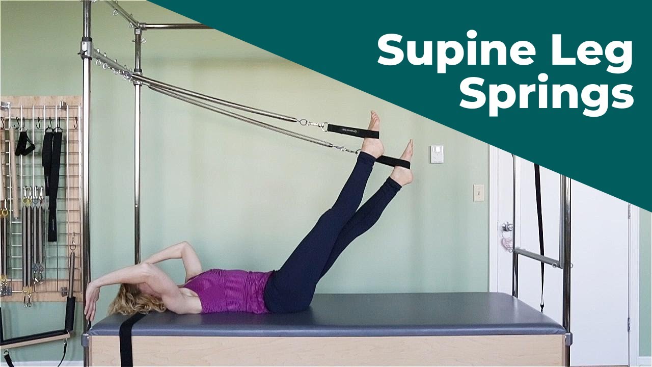 Supine Leg Springs on the Pilates Cadillac