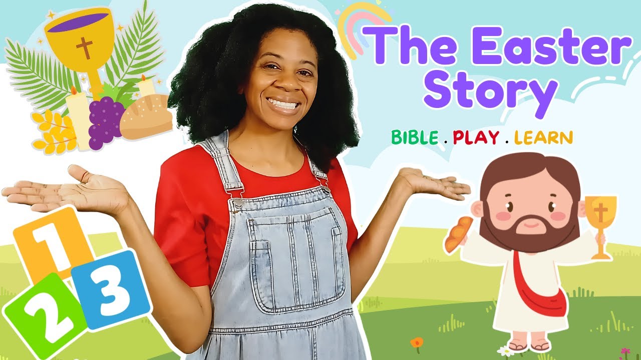 Easter Story For Kids 🍞 The Last Supper | Bible Story, Crafts & Counting| Christian Toddler Learning