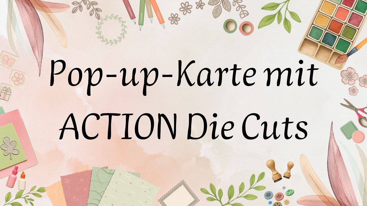 Wow-Effekt garantiert! 😍 DIY sommerliche ☀️ Pop-Up Karte mit Action Die Cuts // Watch me craft