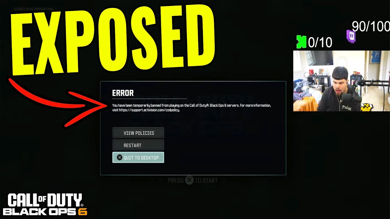 STREAMER BANNED ON CALL OF DUTY (Black Ops 6)
