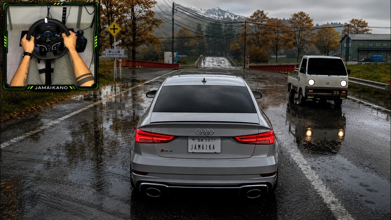 Audi RS3 Sedan | Forza Horizon 6 | Steering Wheel Gameplay